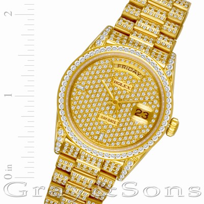 Rolex 18038 Day-Date Automatic Male 18k yellow gold Replica Watches