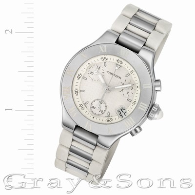 Cartier W10197U2 Chronoscaph 21 Quartz Female Stainless Steel Replica Watches