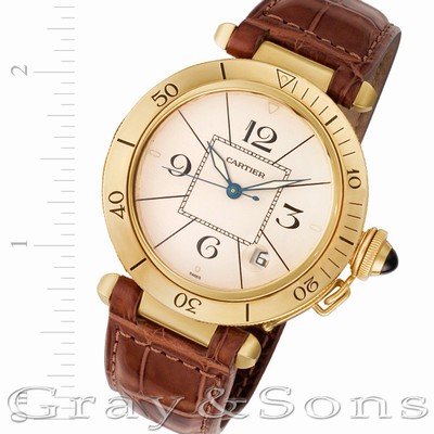 Cartier 1991 Pasha Automatic Male 18k yellow gold Replica Watches