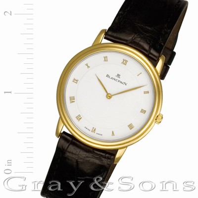 Blancpain 0021 Villeret Manual Male 18k yellow gold Replica Watches