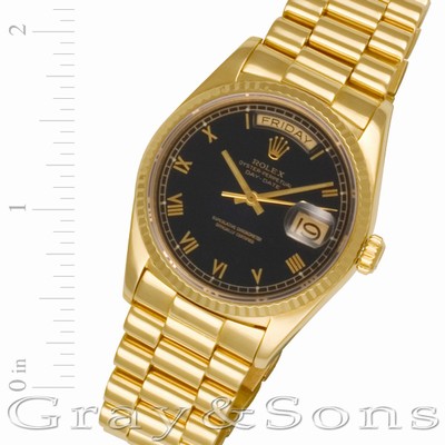 Rolex 18038 Day-Date Automatic Male 18k yellow gold Replica Watches