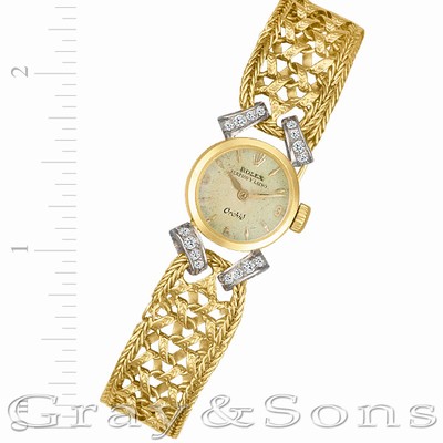 Rolex Rolex 6165 Orchid Manual Female 18k yellow gold Replica Watches