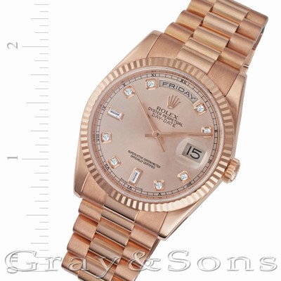 Rolex 118235 Day-Date Automatic Male 18k rose gold Replica Watches