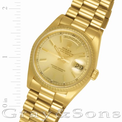 Rolex 18238 Day-Date Automatic Male 18k yellow gold Replica Watches