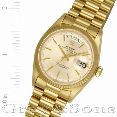 Rolex 1803 Day-Date Automatic Male 18k yellow gold Replica Watches