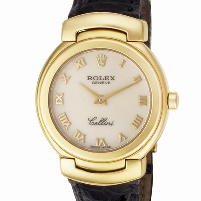 Rolex 6621 Cellini Quartz Female 18k yellow gold Replica Watches