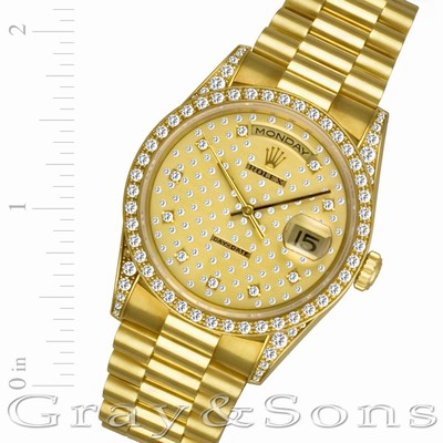 Rolex 18388 Day-Date Automatic Male 18k yellow gold Replica Watches