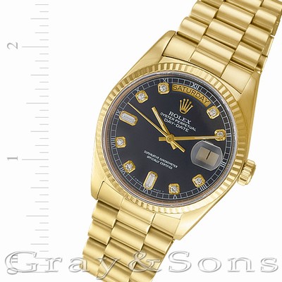 Rolex 18038 Day-Date Automatic Male 18k yellow gold Replica Watches