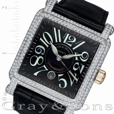 Franck Muller 10000sc king conquistador Automatic Male 18k White Gold Replica Watches