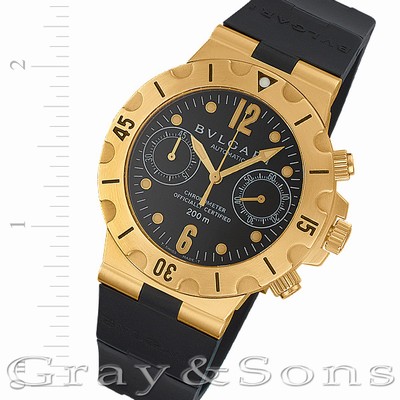 Bvlgari SC38G Scuba Automatic Male 18k yellow gold Replica Watches