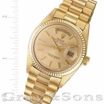 Rolex 1803 Day-Date Automatic Male 18k yellow gold Replica Watches