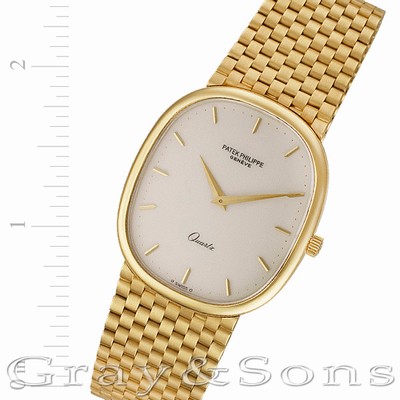 Patek Philippe 3838/1 Ellipse Quartz Male 18k yellow gold Replica Watches