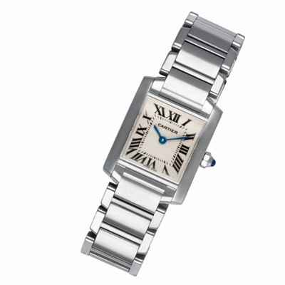Cartier W51008Q3 Tank Francaise Quartz Female Stainless Steel Replica Watches