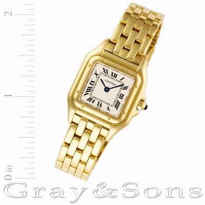 Cartier W25022B9 Panthere Quartz Female 18k yellow gold Replica Watches