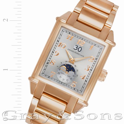 Girard Perregaux 2580 Vintage 1945 Automatic Male 18k Pink Gold Replica Watches