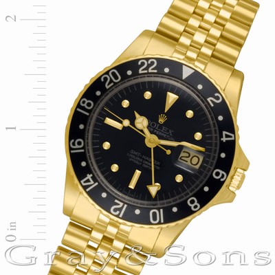 Rolex 1675 GMT-Master Automatic Male 18k yellow gold Replica Watches