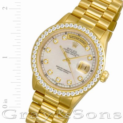 Rolex 18038 Day-Date Automatic Male 18k yellow gold Replica Watches