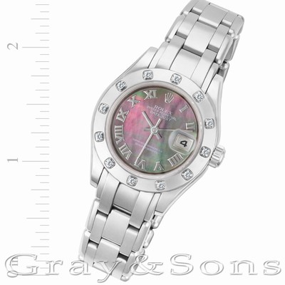 Rolex 80319 Masterpiece Automatic Female 18k White Gold Replica Watches