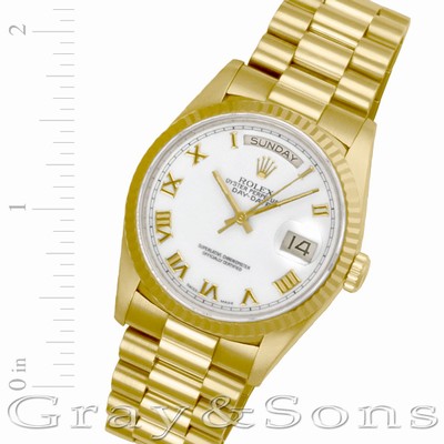 Rolex 18238 Day-Date Automatic Male 18k yellow gold Replica Watches