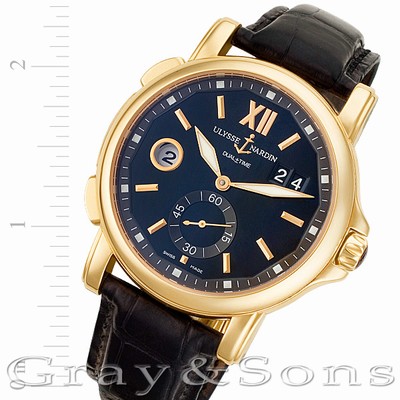 Ulysse Nardin 246-55 GMT-Master II Automatic Male 18k yellow gold Replica Watches