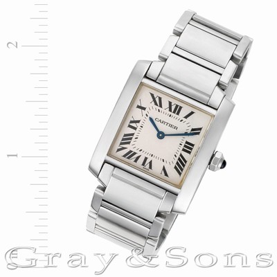Cartier W51011Q3 Tank Francaise Quartz Unisex Stainless Steel Replica Watches