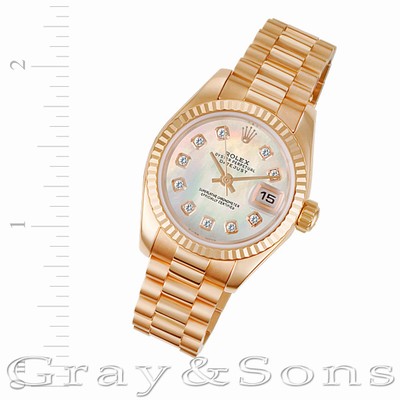 Rolex 179175 Datejust Automatic Female 18k rose gold Replica Watches