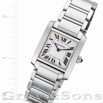 Cartier W51001Q3 Tank Francaise Quartz Unisex Stainless Steel Replica Watches
