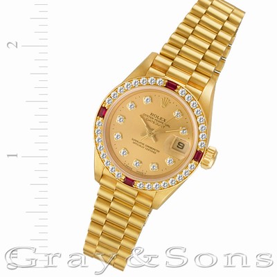 Rolex 69068 Datejust Automatic Female 18k Yellow Gold Replica Watches