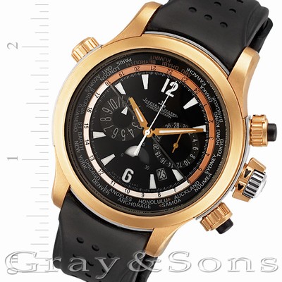 Jaeger LeCoultre 176.24 Master Compressor Automatic Male 18k rose gold & titanium Replica Watches