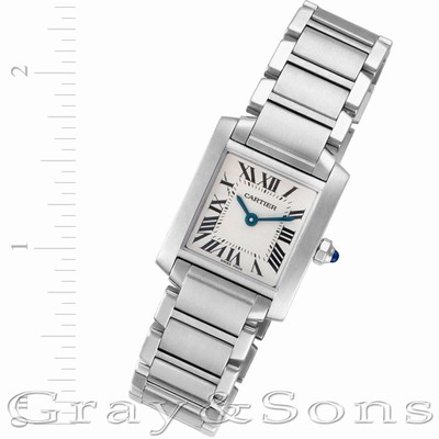 Cartier W51008Q3 Tank Francaise Quartz Female Stainless Steel Replica Watches