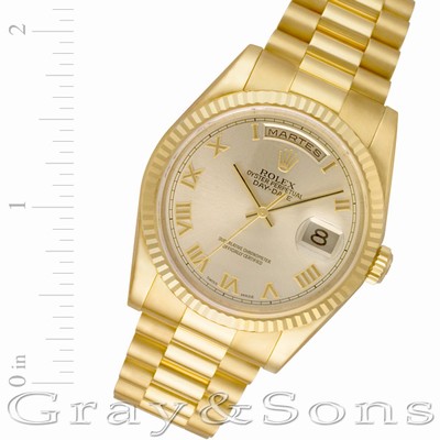 Rolex 118238 Day-Date Automatic Male 18k yellow gold Replica Watches