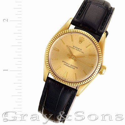Rolex 6551 Oyster Perpetual Automatic Unisex 14k yellow gold Replica Watches