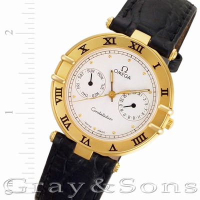 Omega 1961070 Constellation Quartz Male 18k yellow gold Replica Watches