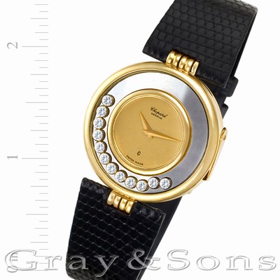 Chopard 1100 Happy Diamond Quartz Unisex 18k yellow gold Replica Watches