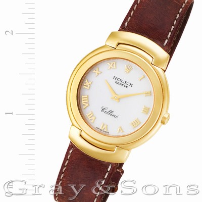 Rolex 6622 Cellini Quartz Unisex 18k yellow gold Replica Watches