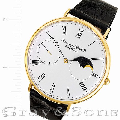IWC IWC 3605 Moon Phase Manual Male 18k yellow gold Replica Watches