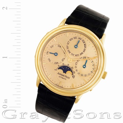 Audemars Piguet c3625 Perpetual Calendar Automatic Male 18k yellow gold Replica Watches