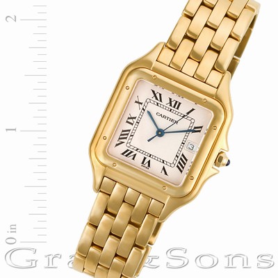 Cartier w2501489 Panthere Quartz Male 18k yellow gold Replica Watches