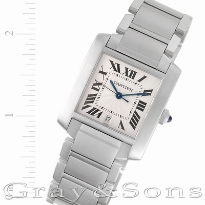 Cartier W51002Q3 Tank Francaise Automatic Male Stainless Steel Replica Watches