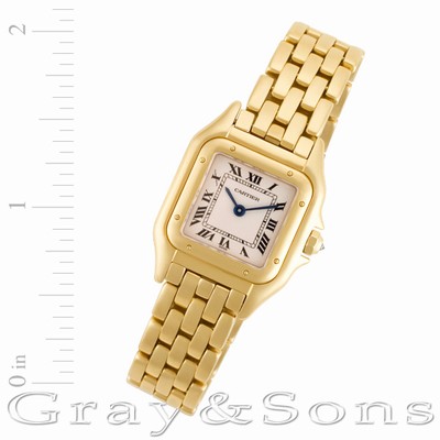 Cartier W25022B9 Panthere Quartz Female 18k yellow gold Replica Watches