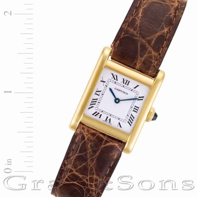 Cartier w1529856 Tank Manual Female 18k yellow gold Replica Watches