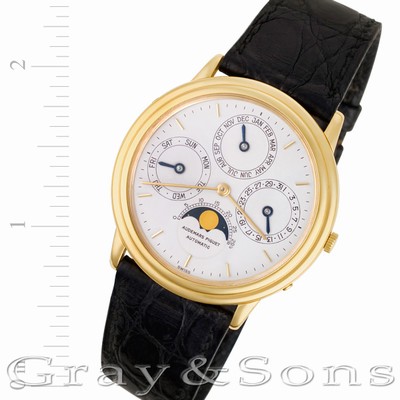 Audemars Piguet 1567 Perpetual Calendar Automatic Male 18k yellow gold Replica Watches