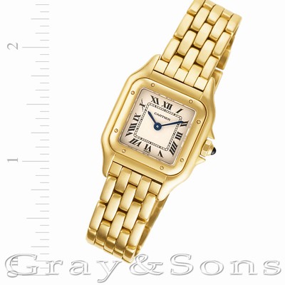 Cartier W25022B9 Panthere Quartz Female 18k yellow gold Replica Watches