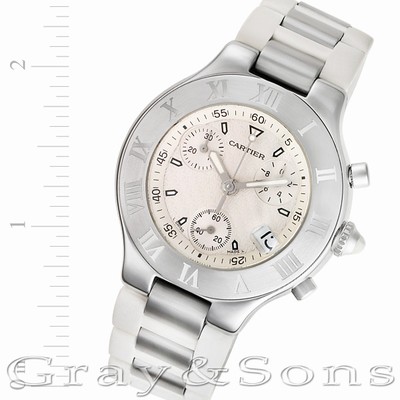 Cartier w10184U2 Chronoscaph 21 Quartz Male Stainless Steel Replica Watches