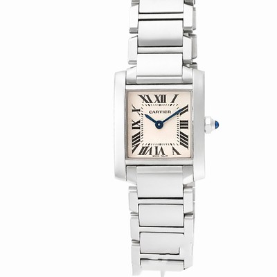 Cartier W51008Q3 Tank Francaise Quartz Female Stainless Steel Replica Watches
