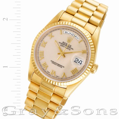 Rolex 18238 Day-Date Automatic Male 18k yellow gold Replica Watches