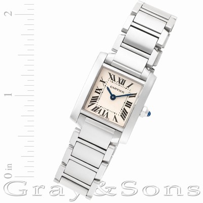 Cartier W51008Q3 Tank Francaise Quartz Female Stainless Steel Replica Watches