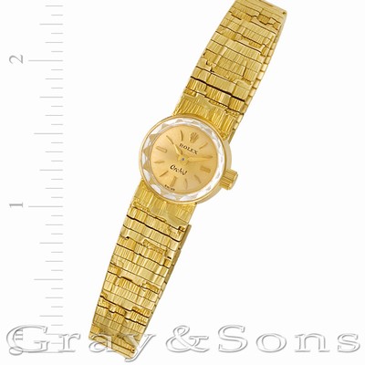 Rolex Rolex 7036 Orchid Manual Female 18k yellow gold Replica Watches