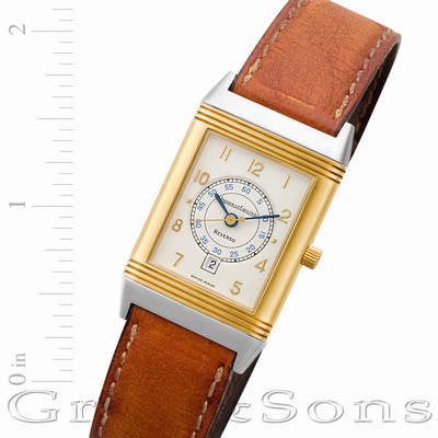 Jaeger LeCoultre 250.5.11 Reverso Quartz Male 18k gold & Stainless Steel Replica Watches