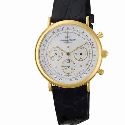 IWC IWC 3632 Chronograph Quartz Male 18k yellow gold Replica Watches